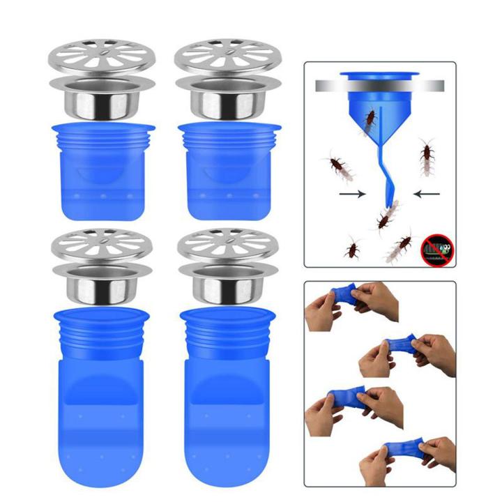 Drain Backflow Preventer 4 Pack, One Way Valve For Pipes Tubes In Tet Bathroom Floor Drain Seal Resist Smell And Bugs, 1.97 inch Silicone