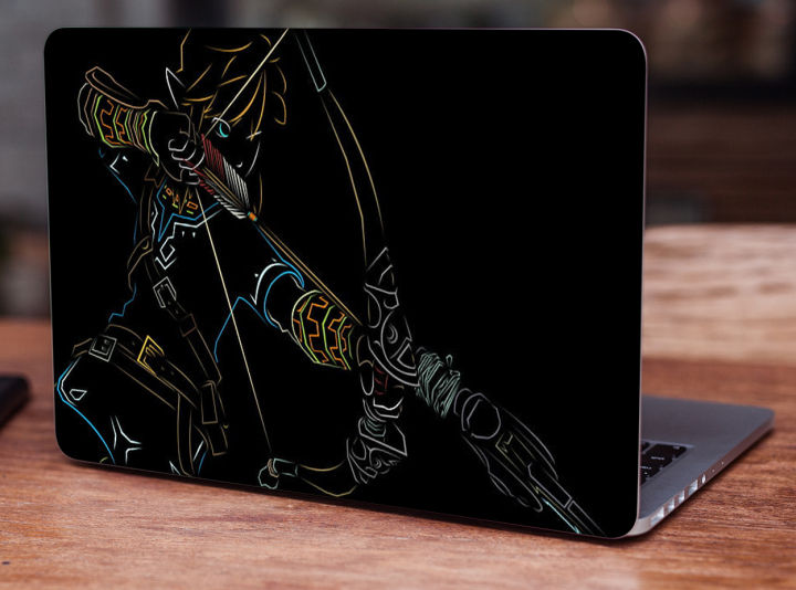 neon-the-legend-of-zelda laptop skins back vinyl skins 12.13.14.15.6 inch size all laptop skins