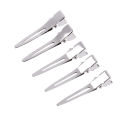 10Pcs Single Prong Hair Clip 4.5cm Alligator Flat Clips Metal Hairs Accessories MJ. 
