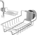 M.sale Faucet Sink Rack Rag Drain Storage Rack Household Kitchen Toilet Bathroom Organizer Punch Free Sink Storage Rack Stainless Steel Drain Rack Sponge Soap Cloth Storage Holder Shelf. 