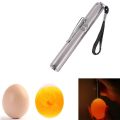 Incubator Eggtester Egg Candling Lamp LED Super Cold Equipment Stainless Steel Mini Keychain Poultry Incubation Flashlight 1 PcBy Ks Pets Care. 