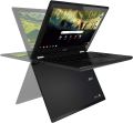 Acer R11 Convertible 2-in-1 Chromebook in Black 11.6in HD Touchscreen Intel N3060 1.6Ghz up to 2.48GHz 4GB RAM 16 GB SSD, Webcam, Bluetooth, Play Store, Chrome OS (Refurbished). 