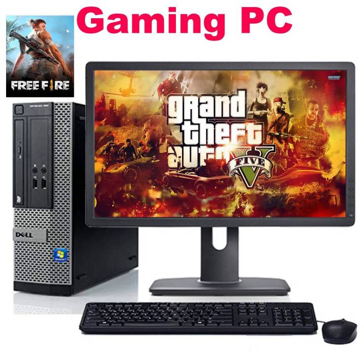 OptiPlex 790 Gaming PC Core i5-2400 i5 2nd 8GB DDR3 RAM - 500GB HD- LED Monitor 19 Windows 10 64-bit FREEFIRE - Minecraft - STEAM ACCOUNT Games Installed"