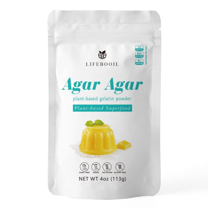 Agar Agar Powder, 150gram Vegan Unflavored Gelatin Substitute, Non-GMO, Gluten Free,