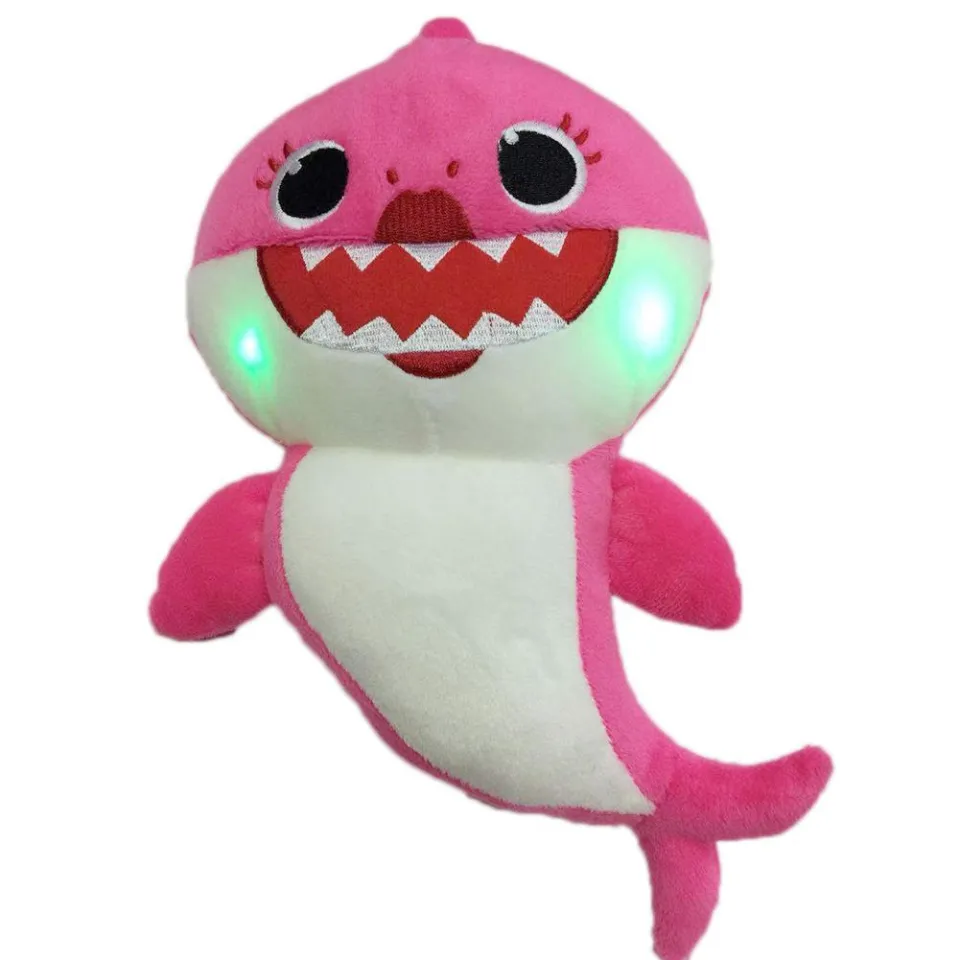 Baby Shark Singing Plush Toy with Night Light Baby Shark Toy Plays Baby Shark Song in English with Lighting for Day and Night.Quality Gift Perfect for a Special Little one