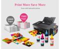 Printer dye ink refill for Canon Pixma MG3640s MG2540 MG5740 MG4250 MG5750 all printers , CISS Ink Cartridges 100ml*8 bottles Mascaraara. 