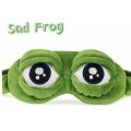 Green Frog Cartoon Cute Eyes Cover The Sad 3D Eye Mask Cover Sleeping Rest Sleep Funny Gift for Adult Kids #237371. 