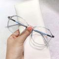 Men/Women Glasses Frame Spectacles Korean Oval Frame Transparent Spec Mata Eyeglasses. 