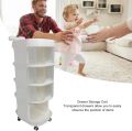 Multi-Layer Whale Storage Cart – 4 Tier Freestanding Snack Organizer. 