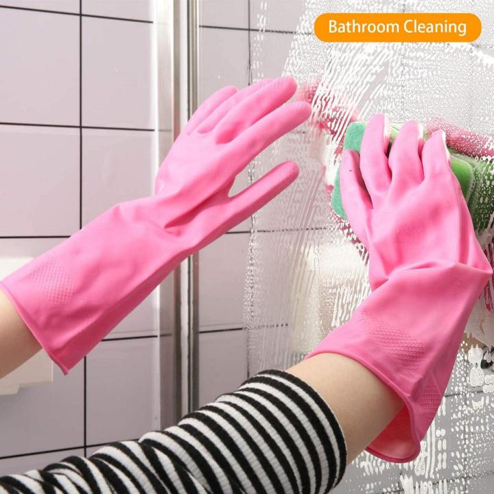 Rubber Gloves For Washing And Cleaning Purpose Good Quality 12 Inch Length
