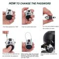 Motorcycle Helmet Lock Password Lock Cable Universal Motorcycle Bike Helmet Luggage Security Password Lock. 