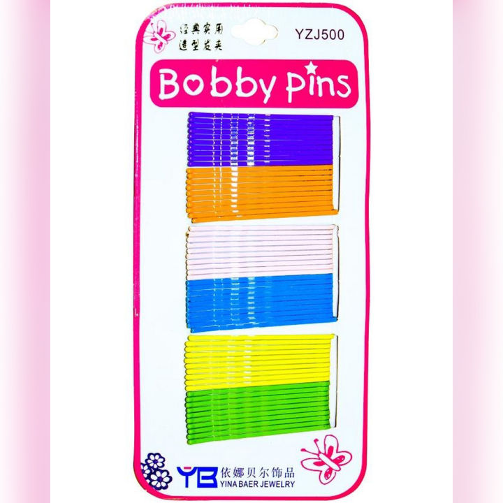 Pack%20of%2060%20different%20Colored%20Bobby%20Pins%20with%20ball%20tips%20-%20Salon%20Designers%20-%20Image%202