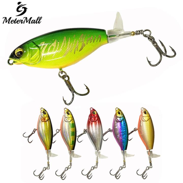 MeterMall 6.4g/11.9g Fishing Lures With Propeller Tail Long-casting Artificial Hard Bait For Bass Catfish Pike Perch