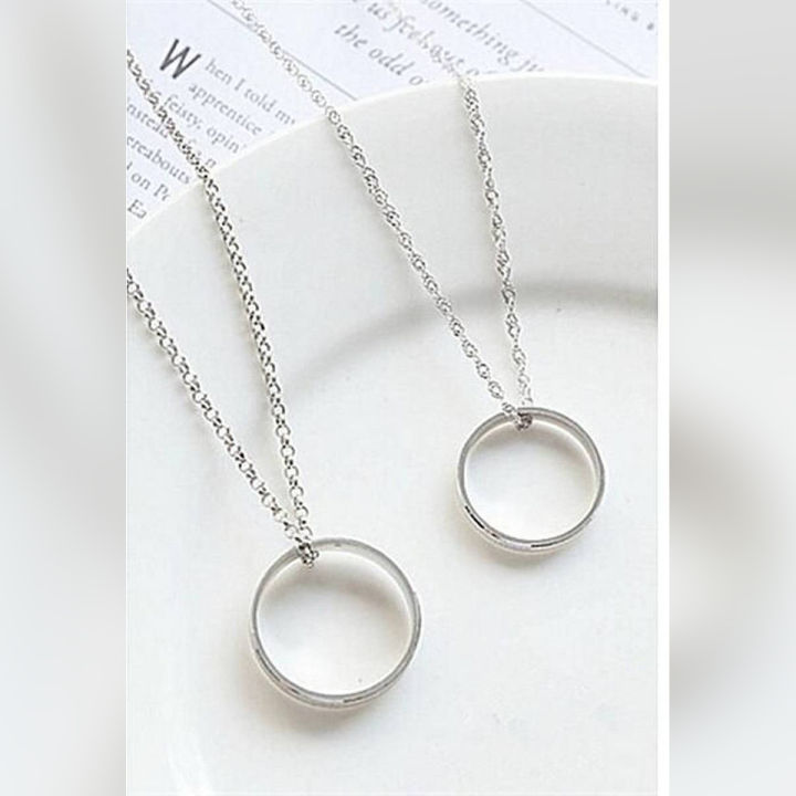 Best Friends Forever Ring Necklaces Couple Pendant