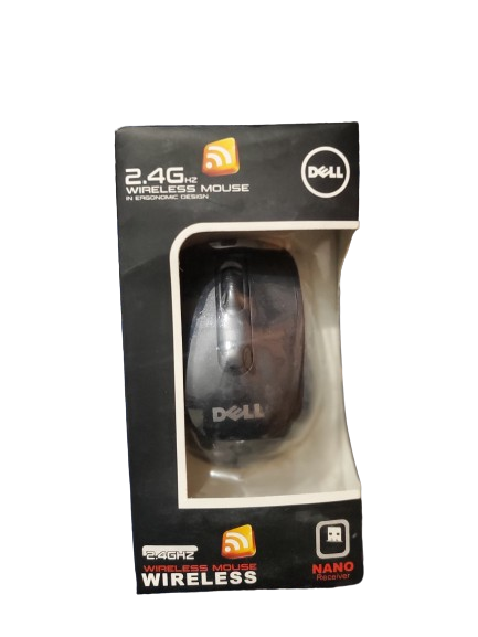 Dell 2.4 GHZ Wireless Optical Mouse & Nano Receiver - Black