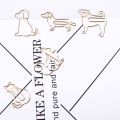 Golden Dog clip Animal paperclips Cartoon Paper clips Creative Customization Special-shaped Gold Paper Clips Kawaii Stationery. 