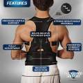 Adjustable Magnetic Back Support Posture Corrector Brace Elastic Shoulder With Back Straight Belt Relieve Back Pain For Men And Women (Different Sizes). 