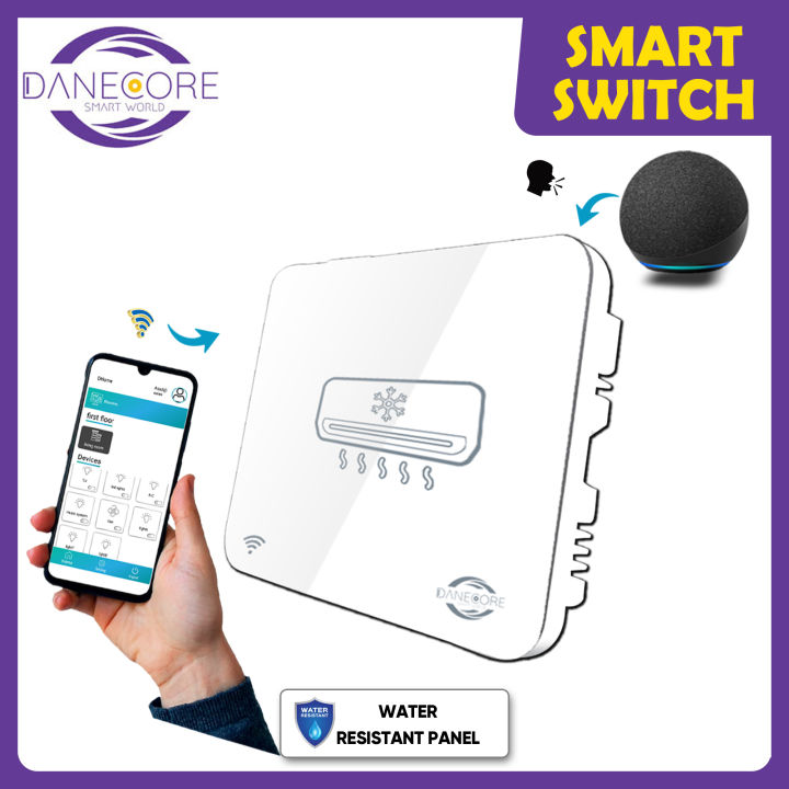 Danecore AC Smart Switch Button , Modern design WIFI switches, AC Smart Electrical Switch for home automation. Wifi switch for Alexa google Home