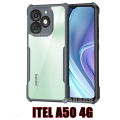 Shockproof Case for ITEL A50 4G A70 Phone Cases Transparent Armor Acrylic TPU Soft Anti-fall Casing Cover. 