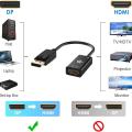 Rankie DisplayPort (DP) to HDMI Adapter, 4K Resolution Ready Converter with Audio (Black). 