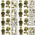 12PCS SWAT Marines Police Warrior legoingly Minifigures Building Blocks Compatible Lego Dolls with Accessories Figures Brown Dog Children Cartoon Characters Toy Boys Gifts. 