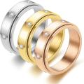 Thermopure White-Calcite Ring Menlogie Thermic Rotatable Ring. 