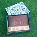 D&G Genuine Cow Leather Men's Wallet with Vintage Style and Card Slots. 