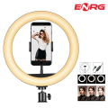 Energy - ENRG LED Ring light 20cm With Mobile Phone Holder Black. 