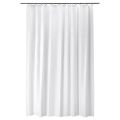 IKEA - BJÄRSEN Shower curtain, white 180 x 200 cm - Fabric Fall Curtains Waterproof Stylish Design, Bathroom Curtain,. 