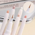 Ultra Thin White Diamond Lying Silkworm Pen 2-in-1 Eye Shadow Brightening Highlighter Gel Smooth Liquid Brown Makeup. 