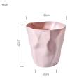 Trash Bin Dustbin Lidless Decorative Open Top Waste Bin Garbage Container Can for Home Kitchen. 