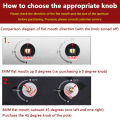 2PCS 6/8MM Gas Cooker Accessories Assembly Button Universal Silver Gas Stove Knobs Cooker Oven Control Switch. 