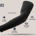 Arm Sleeves For Men Women Unisex Sleeves Cooling Arm Sleeve Muffs UV Protection Stretchable & Hijab Muslim wear. 