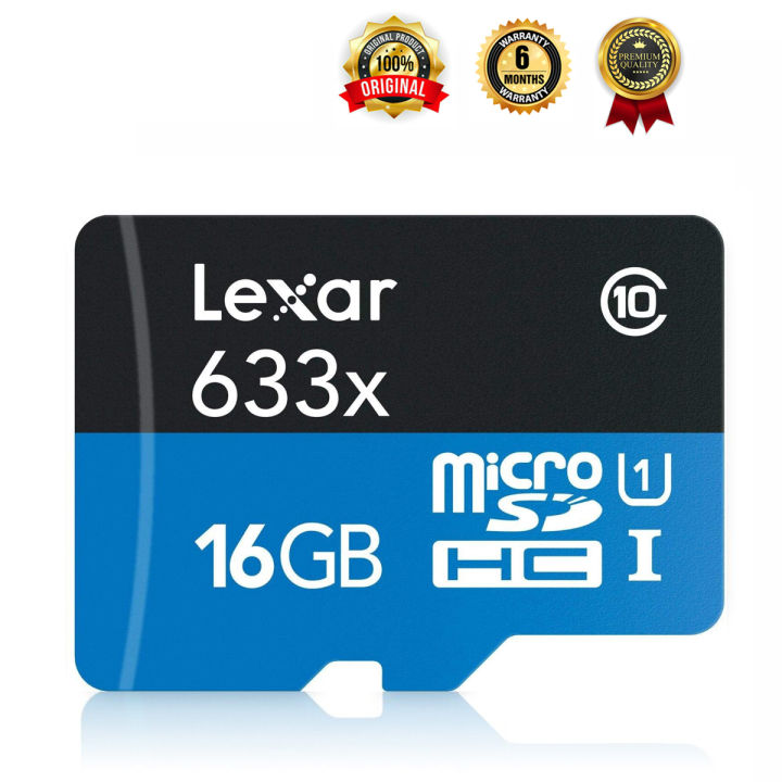 Lexar Memory Card 633x New Original 16GB Micro SD card Class10 A1 U3 95mb/s SDXC Memory Card Reader For Mobile Drone