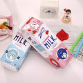 Cute School Case Korea School Pencil Case Milk Pencil Case Unusual Pencil cases For Girls Boys School Supplies. 