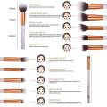 10 Pcs Makeup Brushes Set | Professional Soft Makeup Brush Kit for Face and Eye | Foundation, Blush, Powder, Contour, Concealer, Eyeshadow Brushes | High-Quality, Premium Travel Compact Makeup Brush Set | Affordable Luxury Brushes for Women. 