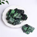 Wholesale natural quartz raw gemstone ruby zoisite rough stone epidote specimen. 