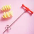 Twin Curl Cutter - Fruit Veggie Garnish Ribbon Spiral Curly Fries. 