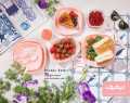 Limon 8 persons Picnic Set 85-Pieces Plastic  Party ( Iran ) Pink White Gray Beige. 