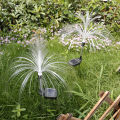 Double Solar Jellyfish Light Solar Garden Lights LED Fiber Optic Lights Outdoor Waterproof Decor Lamp for Lawn Patio. 