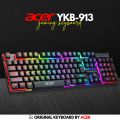 YKB-913 RGB Gaming Keyboard – Mechanical Feel, FN Shortcuts, Waterproof, Rainbow Backlight- BLENDZII OUTLEEX. 