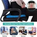 Gel Seat Cushion, Sunny Seat Cooling seat Cushion Thick Big Breathable Honeycomb Design Absorbs Pressure Points Seat Cushion with Non-Slip Cover Gel Cushion for Office Chair Home Car seat. 