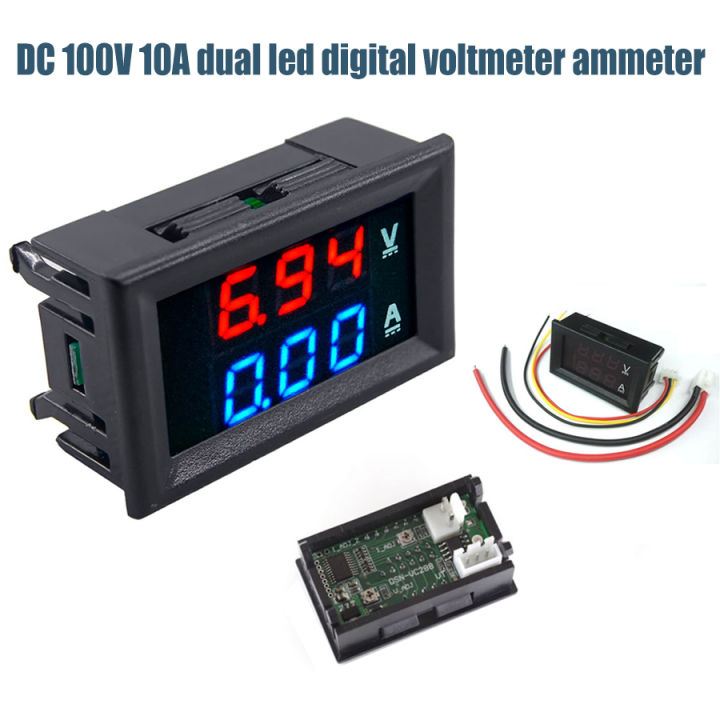 DSN-VC288%20Panel%20Mount%20DC%20100V%2010A%20Voltmeter%20Ammeter%20-%20Image%203