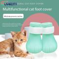 Cats Paws Cover Leaking Hole Design Kitten Grooming Paw Shoes. 