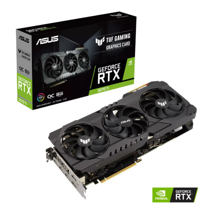 TUF Gaming GeForce RTX™ 3070 buffed-up design with chart-topping thermal performance.