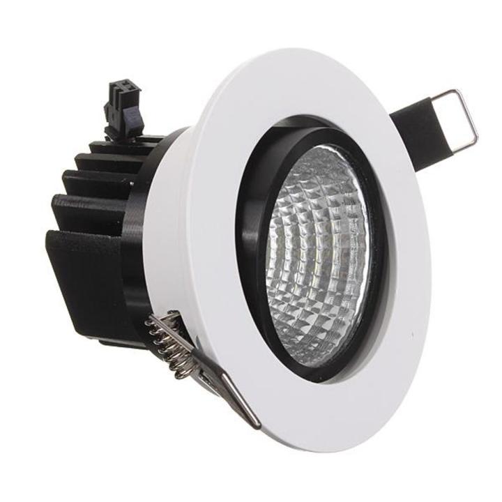 Dimmable 6W 9W 12W 15W COB LED Downlight Kit Fixture Recessed Ceiling Light Bulb Cool White