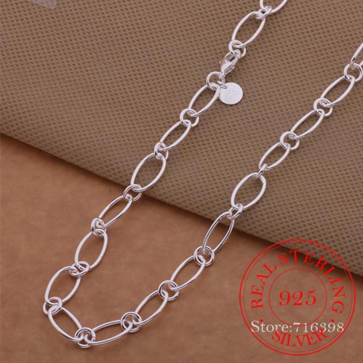 925 Sterling silver necklace chains for women men 2020 wedding party jewelry gift whole price drop shipping /awuajoba bbyajtfa