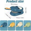 2 in 1 Dumpling Maker Machine - Samosa Dumpling Maker Kitchen Tool - Manual Dumpling Maker Mould - Make Perfect Delicious Dumpling - Manual Press - Easy To Use - Best For Making Samosa - Momos and Gujiya. 