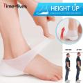 1 Pair Concealed Footbed Enhancers Invisible Height Increase Silicone Insoles Pads. 