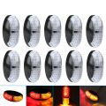 10X LED Clearance Lights Side Marker Lamp Red Amber Trailer Truck Caravan Lights. 